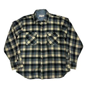 Vintage 90s Arrow‎ Sportswear Shirt Mens Large Plaid Wool Flannel